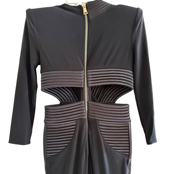 ZHIVAGO Go Your Own Way Flare Jumpsuit Black 2 NWT - Picture 8 of 11